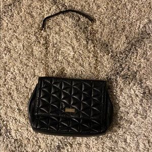 Kate spade black quilted bag
